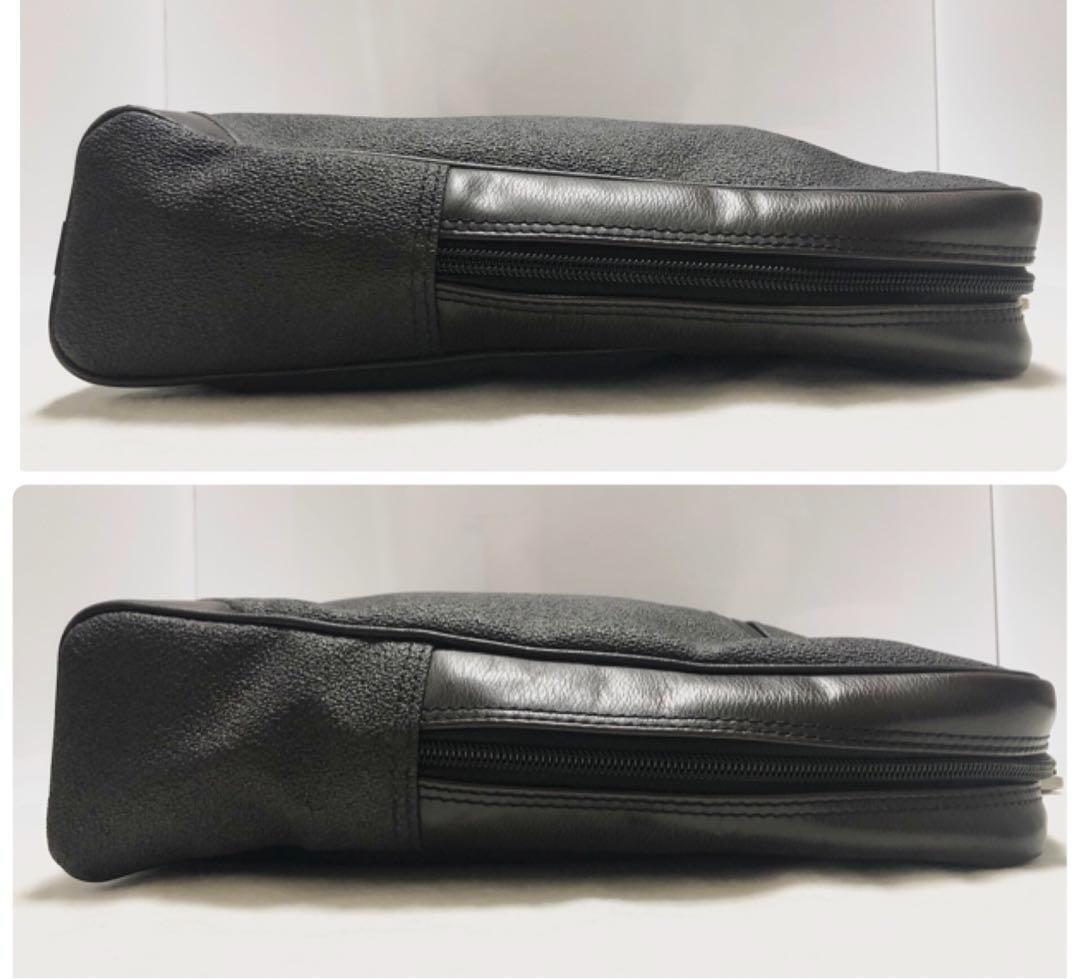 Dunhill Business Bag Briefcase Leather Dark Brown 30×43×6cm