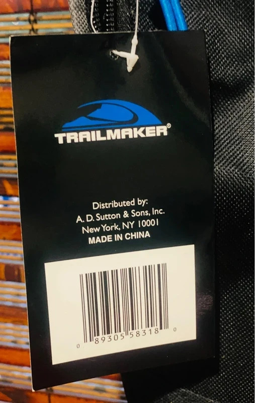 Backpack Blue/Gray ànd Black by TrailMaker Unisex