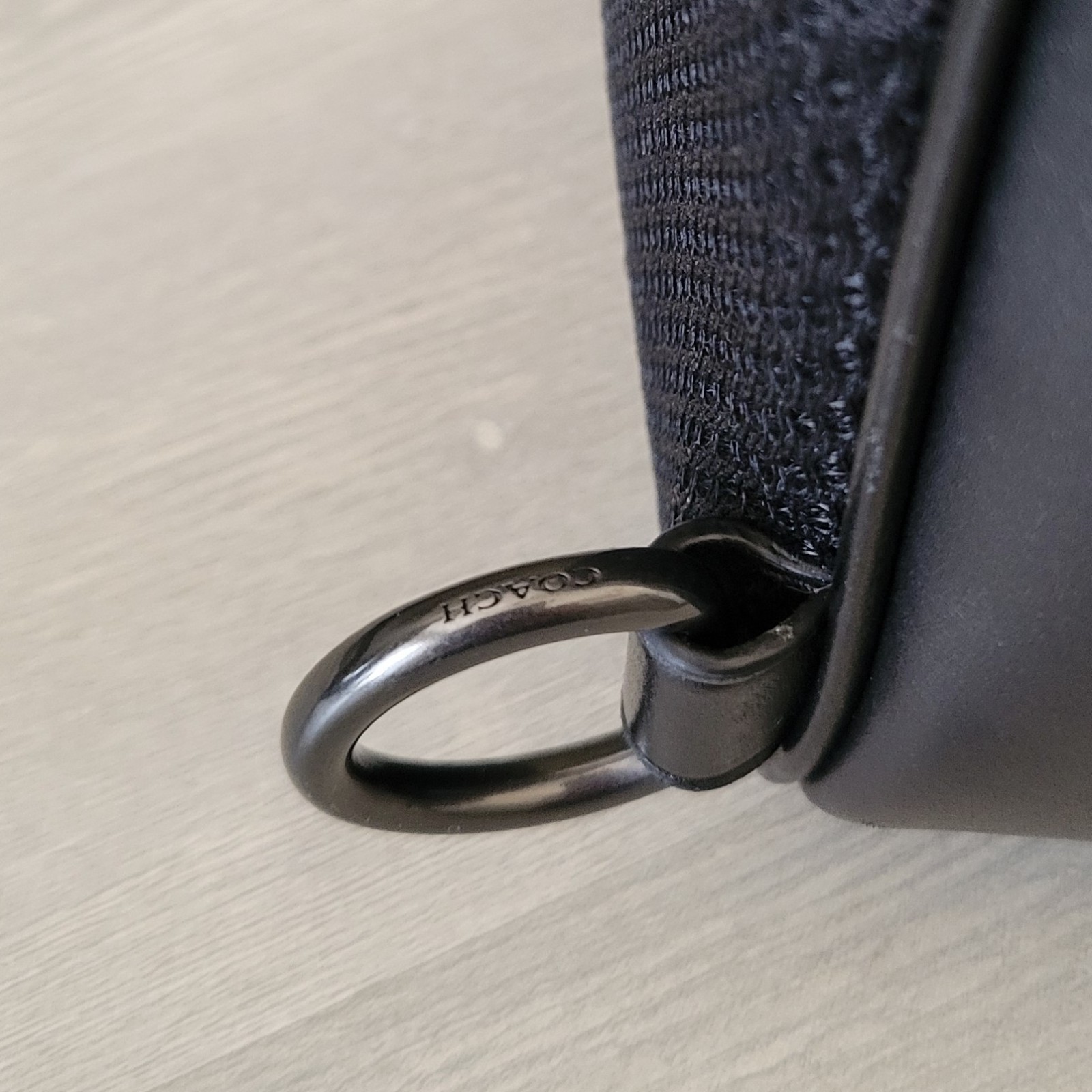 Coach Ethan Pack In Signature Canvas Leather Trim Sling CV918 Charcoal Black EUC