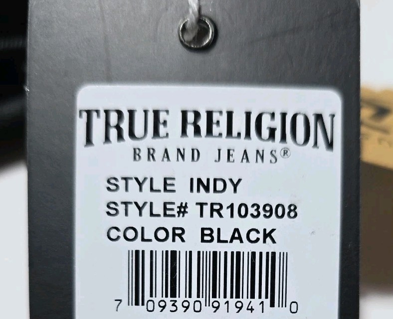 True Religion Brand Jeans Yeta 2.0 Black Sling Crossbody Bag – Unisex NWT