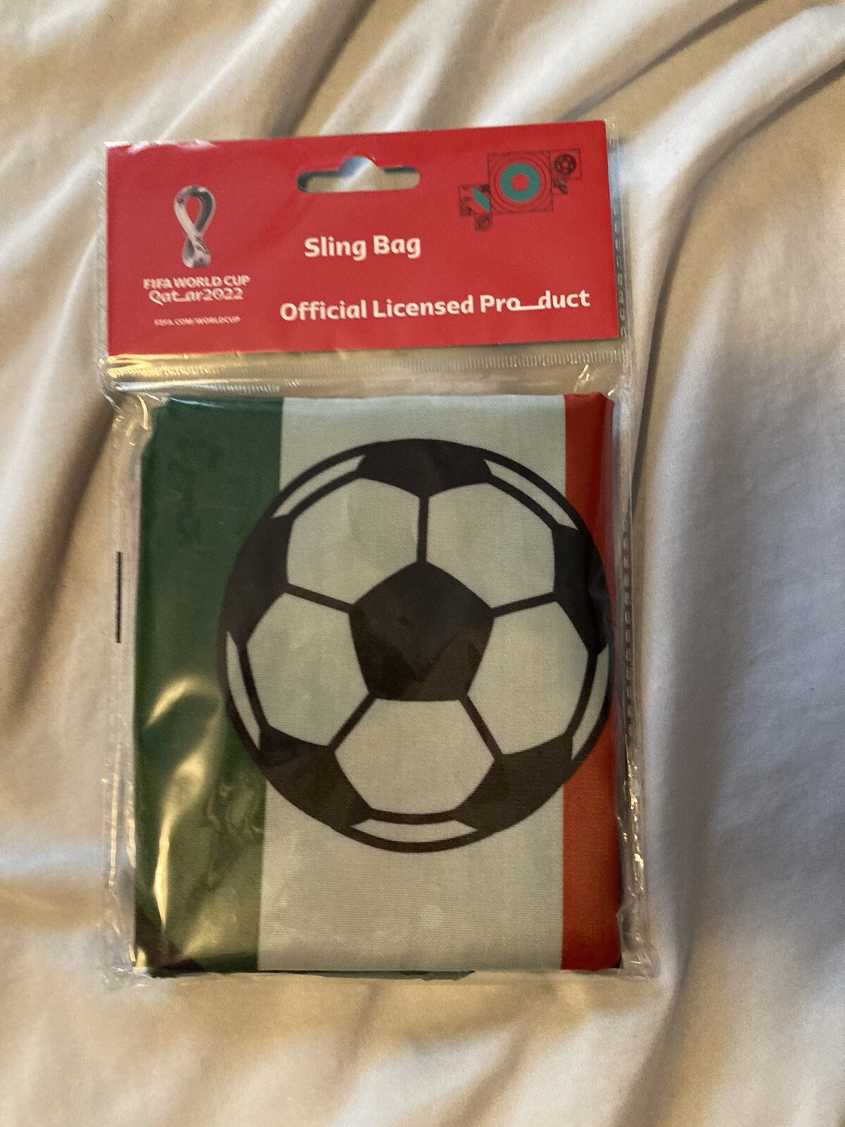 FIFA World Cup 2022 MEXICO Sling Bag 17″x13.5″ Soccer Drawstring Backpack NEW!!