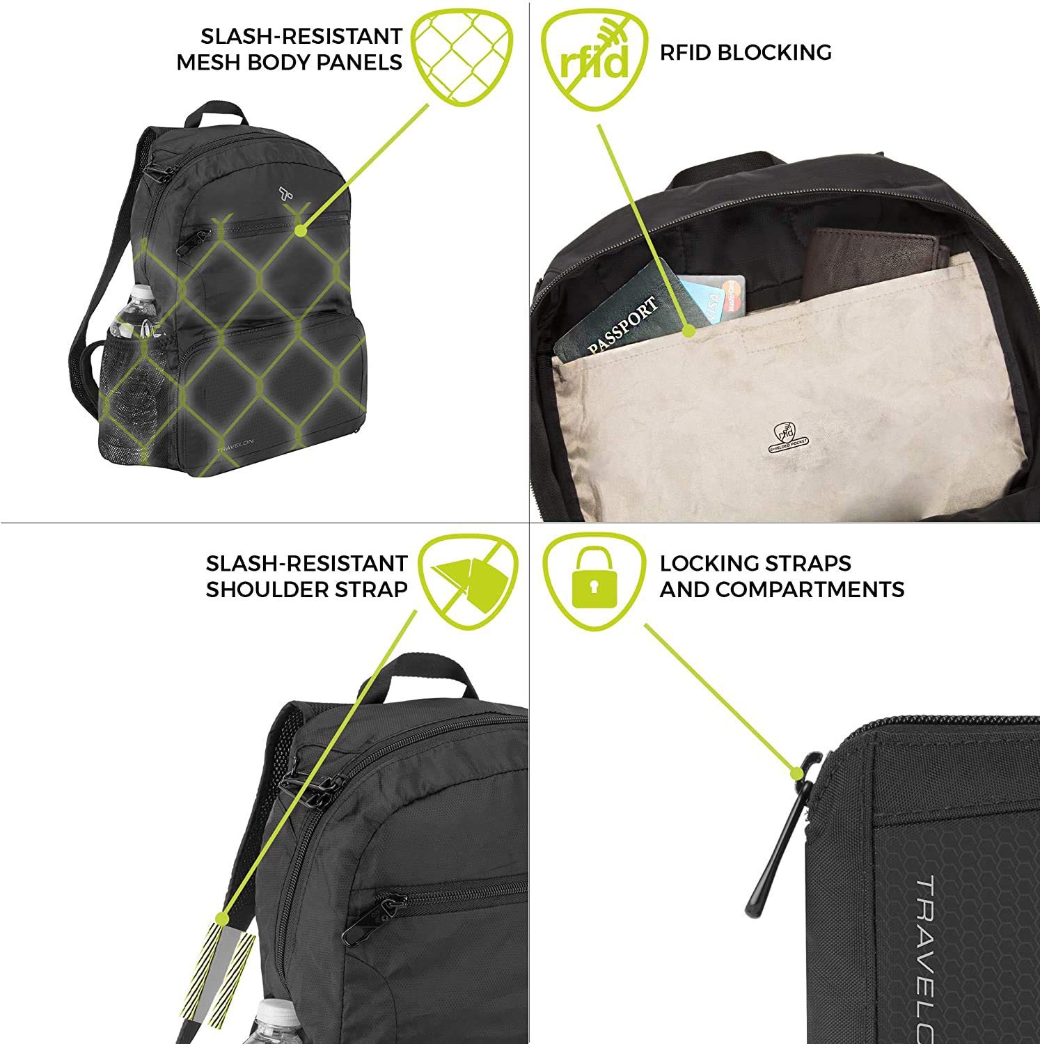 Anti-Theft Active Packable Backpack