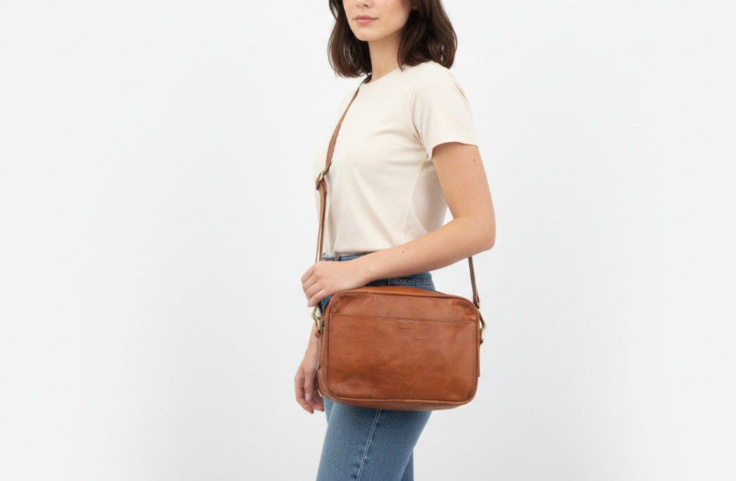 10 In Genuine Leather Crossbody Messenger Bag Purse Handbag Satchel Sling Bags