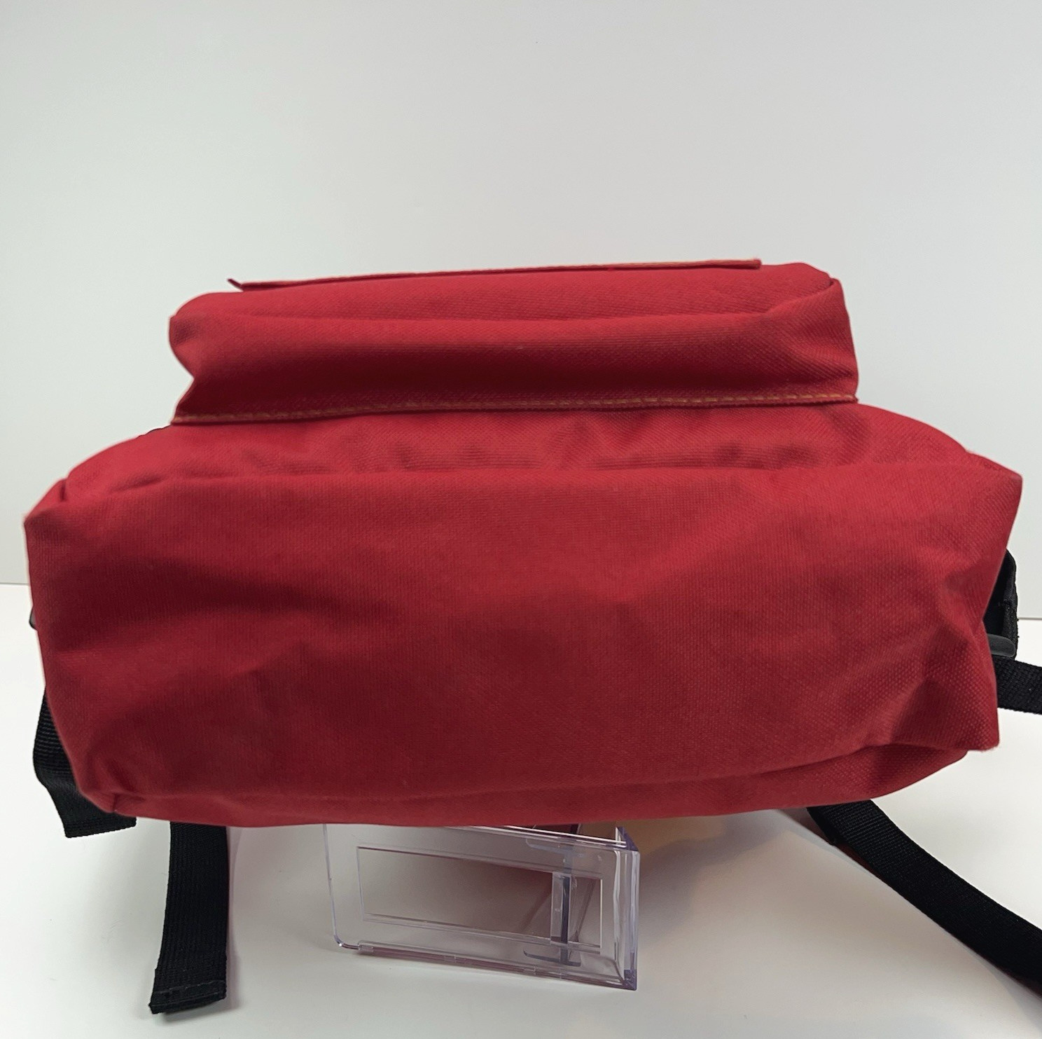 LEVI’S Backpack Canvas Messenger 13” Daypack Bag Snap Flap Adjustable Padded Red
