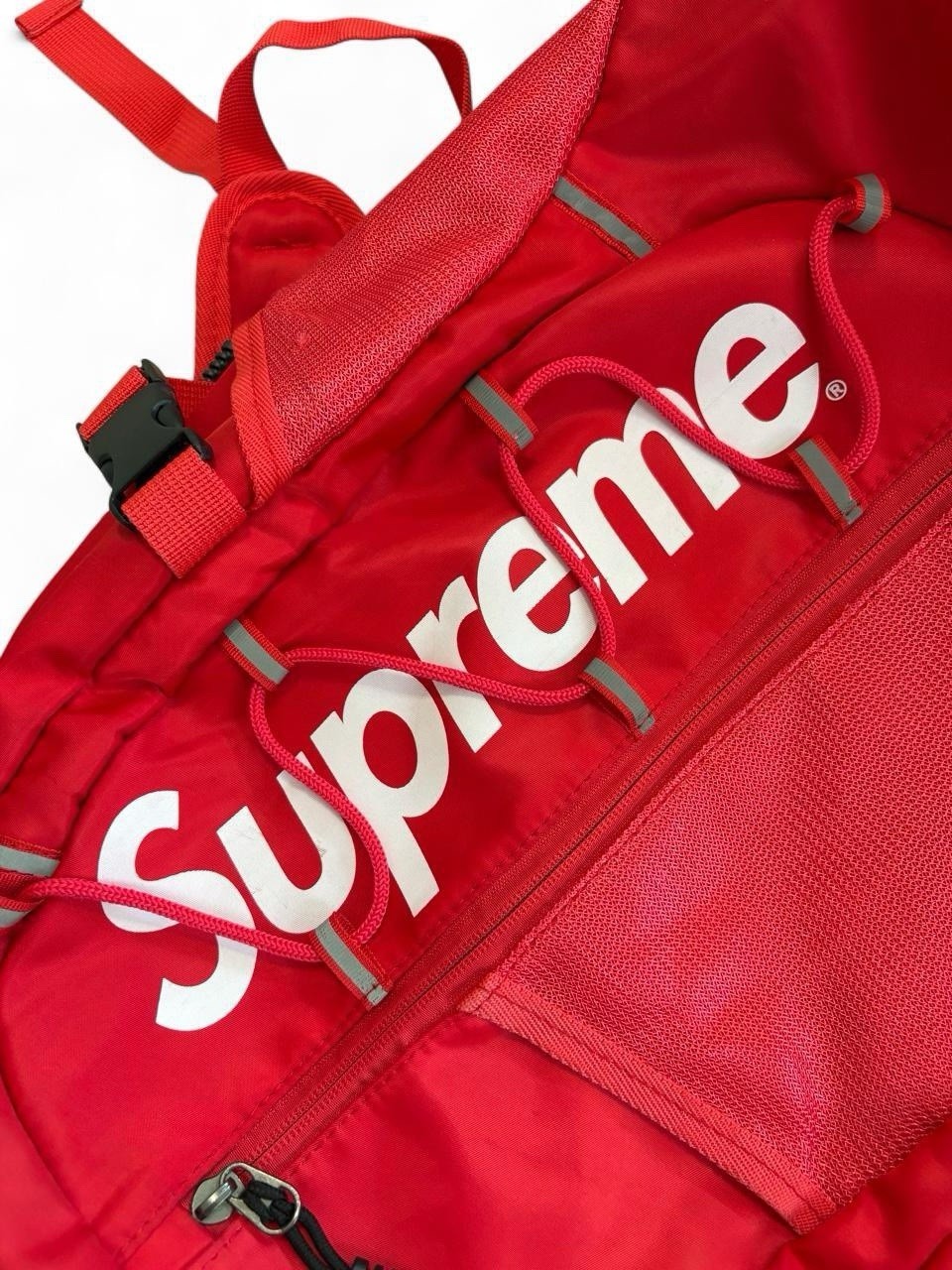 2017 SS17 Supreme 3M Box Logo Travel Backpack Bookbag Red