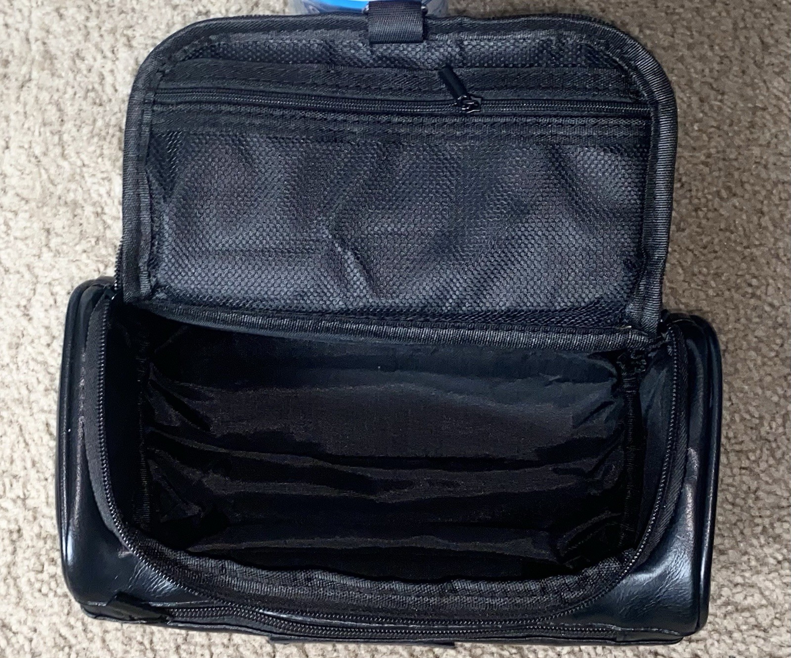 Personalized Black Leather Side Hand-Grip Bag for Unique Carry On Luggage 10×5