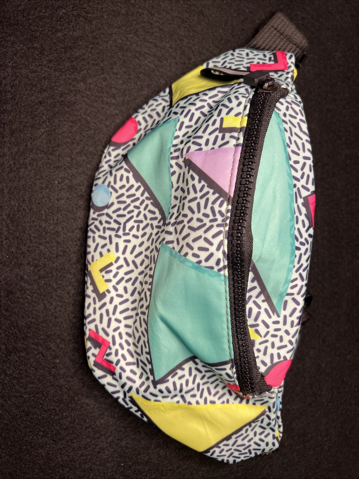 Retro 80s 90s Style Geometric Fanny Pack Neon Waist Bag Streetwear CLEAN & NEW