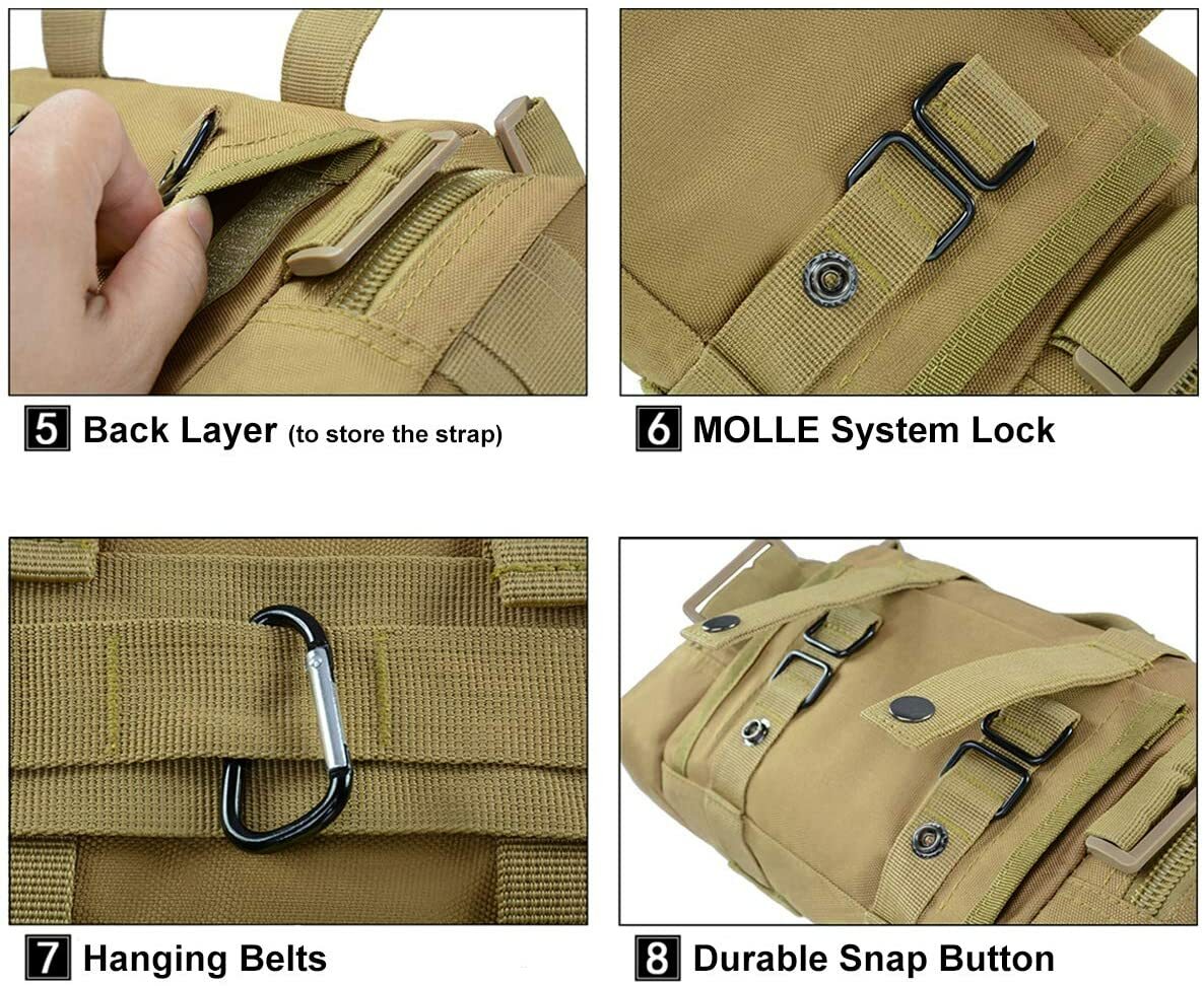 Tactical Waist Pack Deployment Bag Military Molle Waterproof Fanny Pouch US