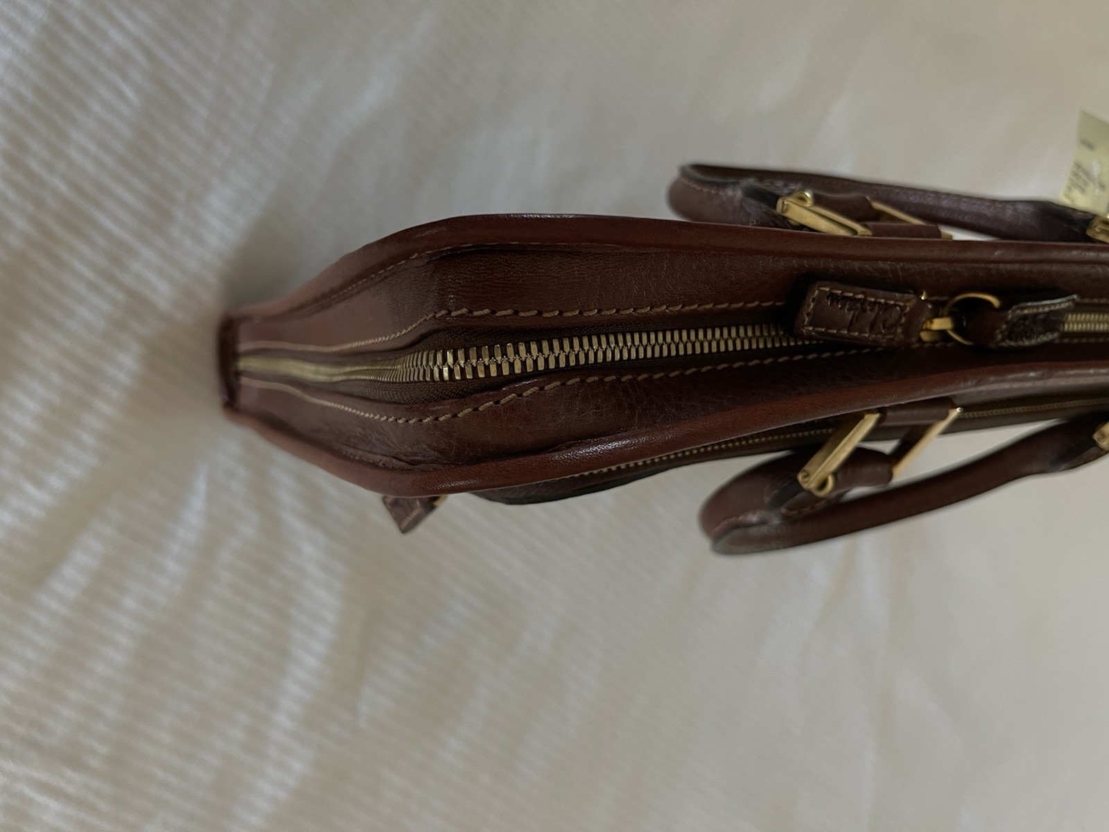 Cole Haan Collection Special Edition Drop Handle Laptop Clutch,saddle Tan, Mens