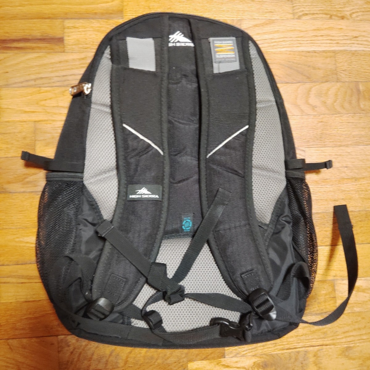 HIGH SIERRA Backpack Swerve Large Black Multi-Zip Pockets 17″ Laptop