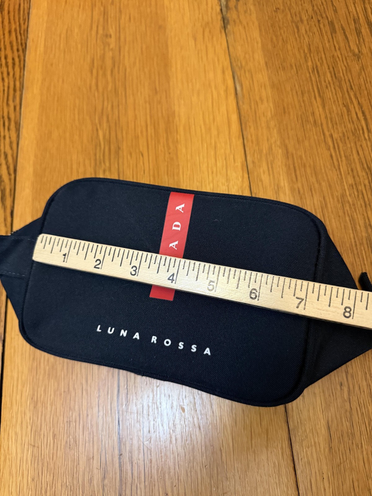 Prada Luna Rossa Toiletry Bag Travel Zip Case Cosmetic Pouch Nylon Unisex