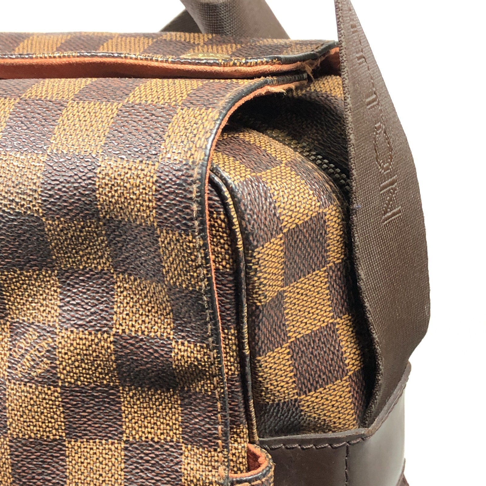 Auth Louis Vuitton Naviglio Shoulder Bag Damier Ebene Crossbody N45255 SR0095