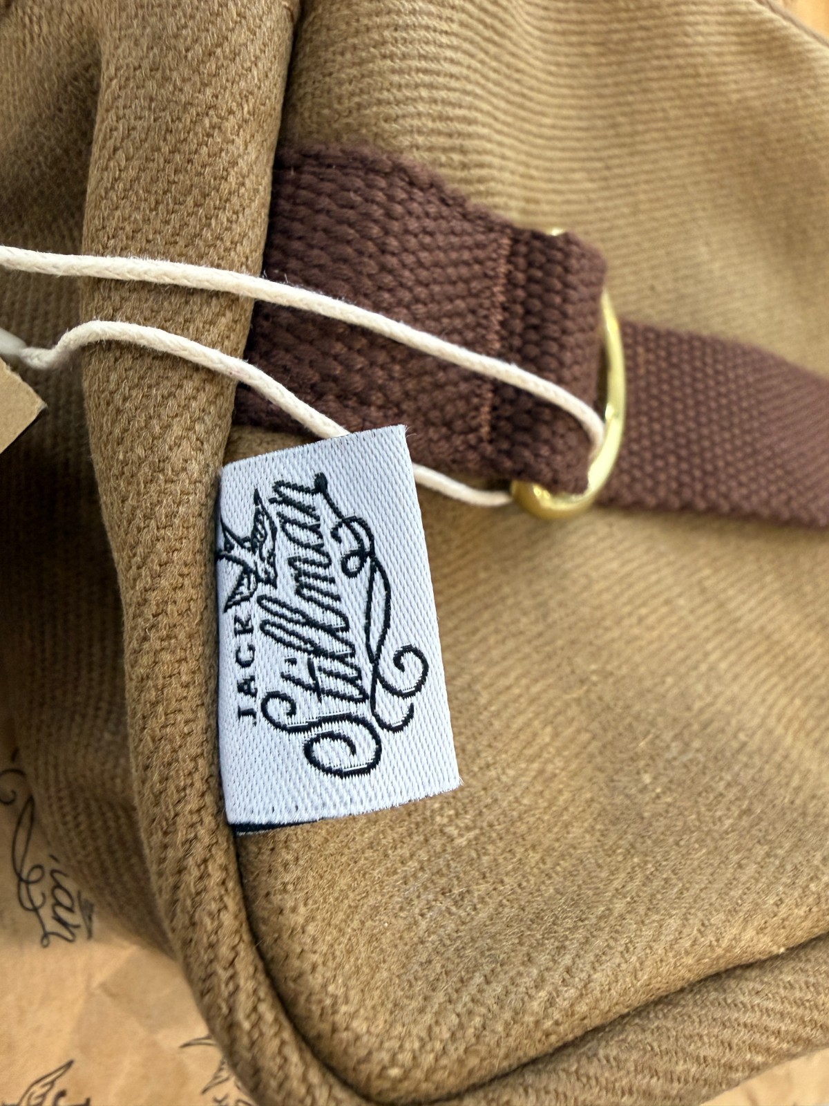 Jack Stillman Wrangler Dopp Kit Bag BNWT , Canvas & Leather Kit Bag