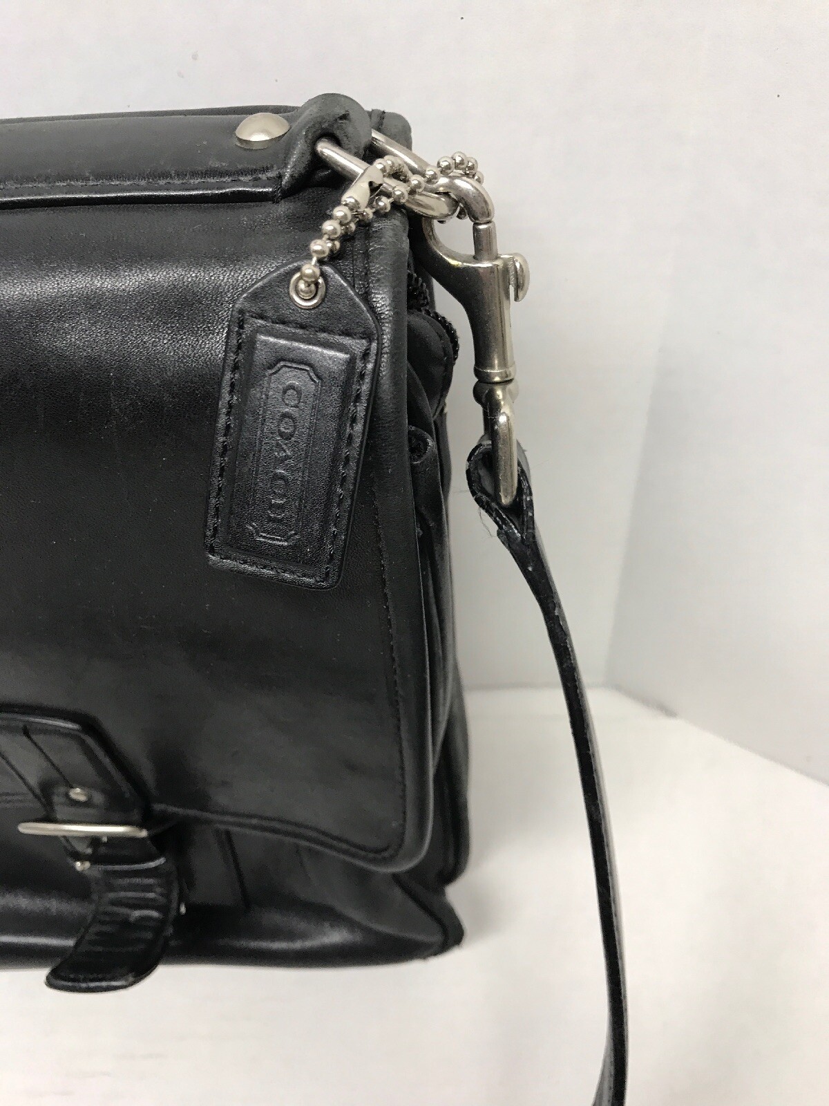 Coach Metropolitan Briefcase laptop Messenger bag black leather J053-6455