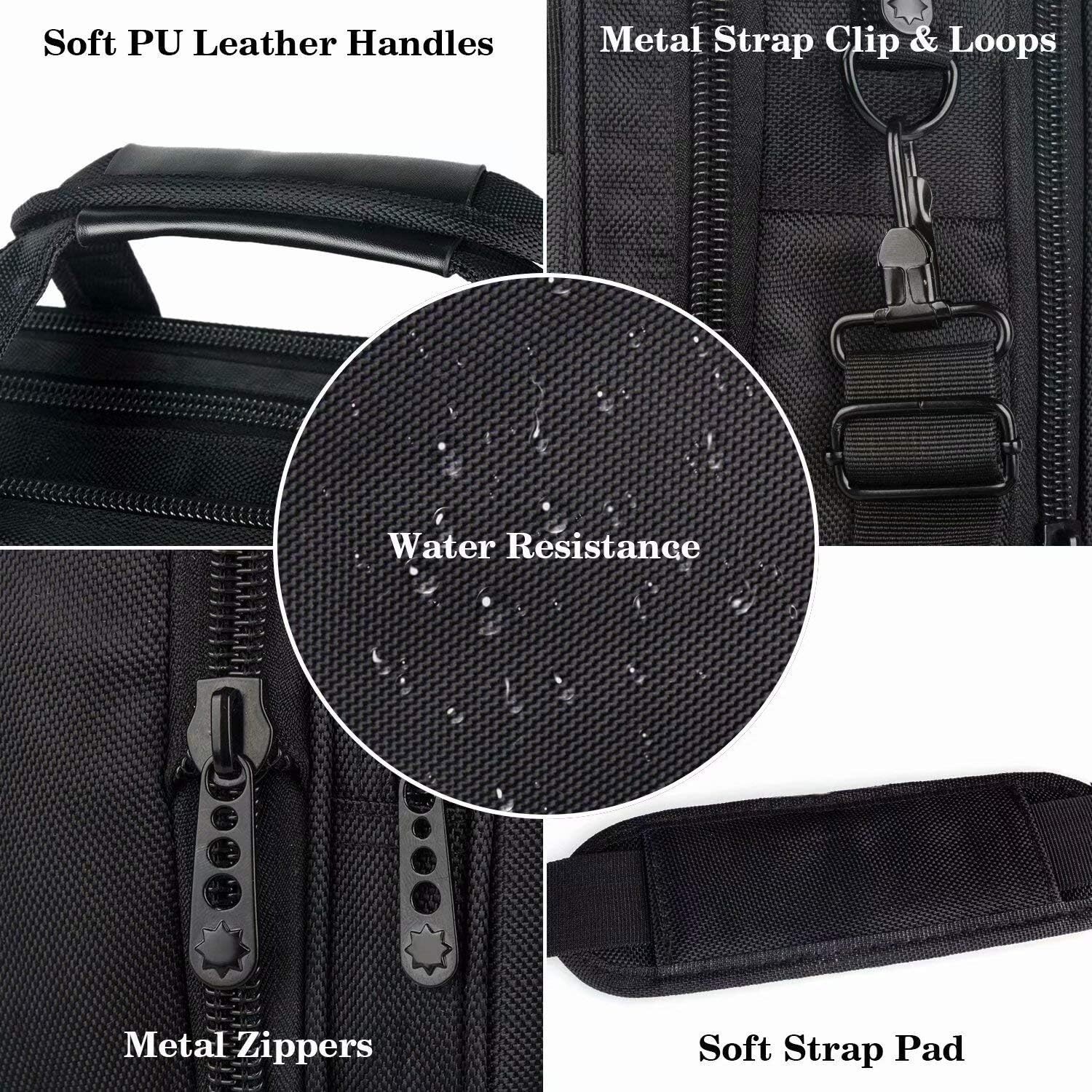 Laptop Bag 17 Inch Men Women Travel Briefcase Expandable Computer Bag Organizer