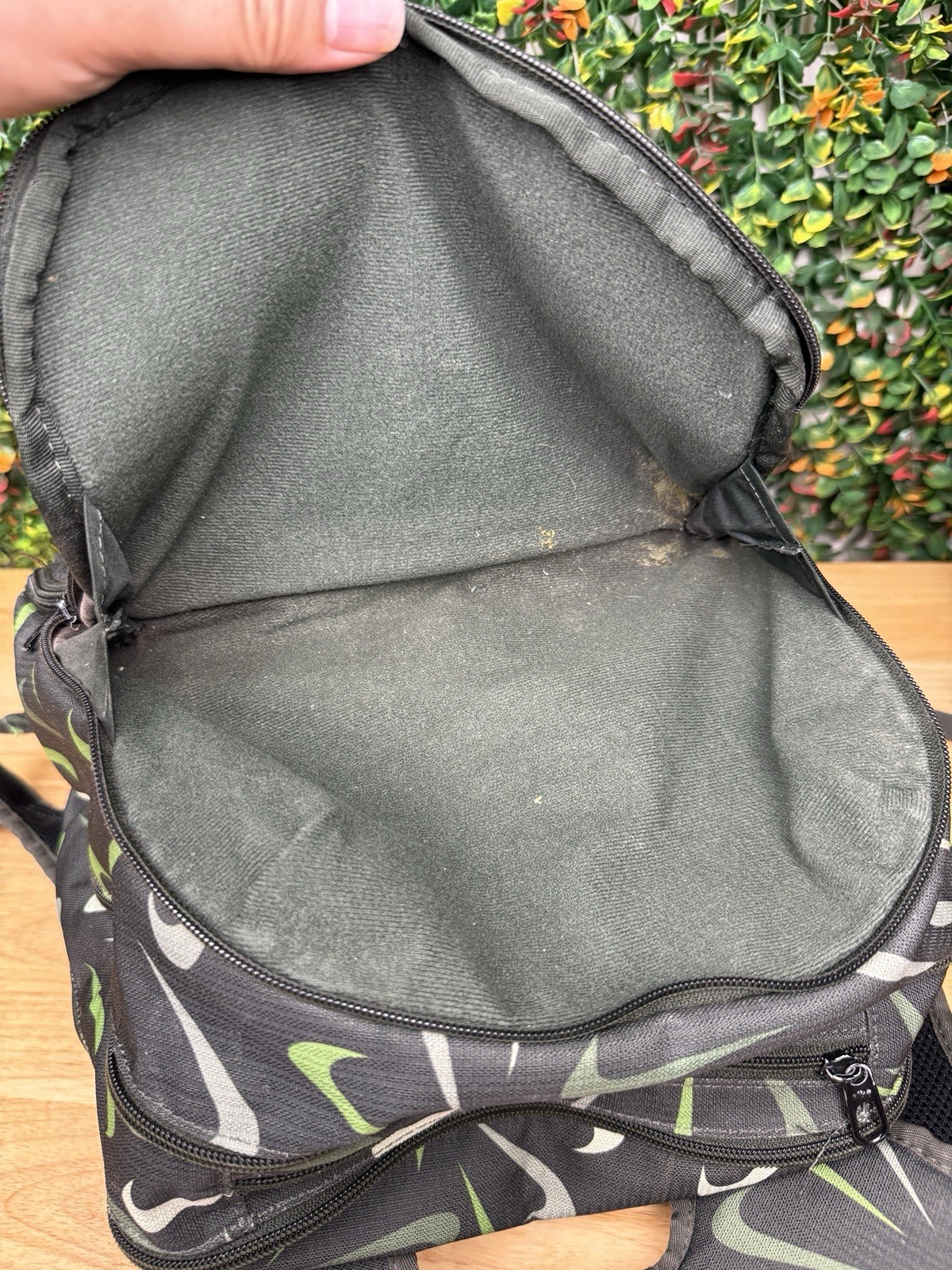 Nike Brasilia AOP All Over Print Training Backpack XLBlack Green Book Bag DM2367