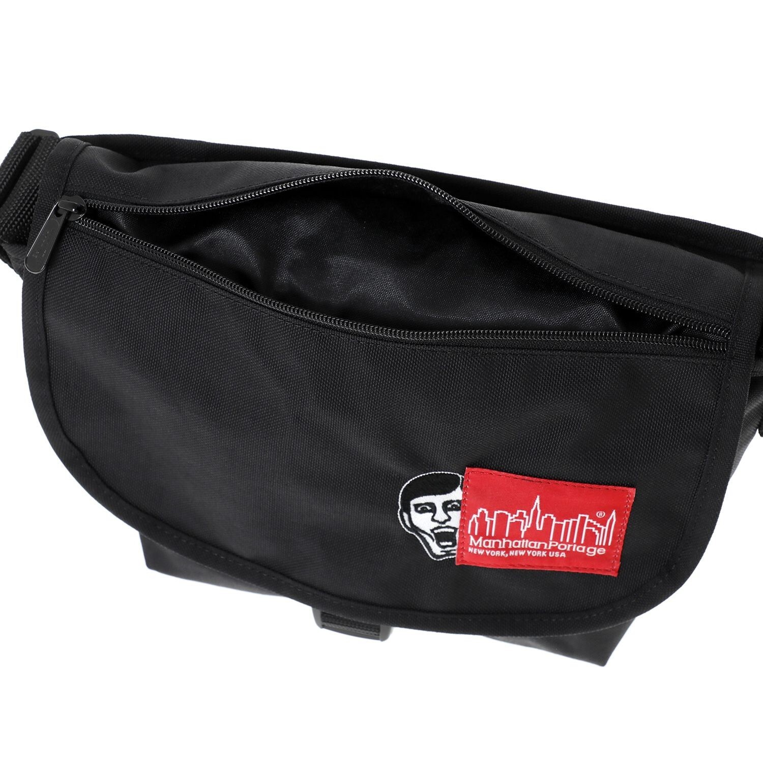 Manhattan Portage Messenger Bag JR Flap Zipper Pocket PUNK DRUNKERS JAPAN NEW