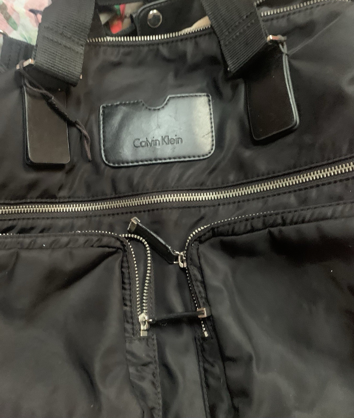 Calvin Klein Black Nylon Carry On