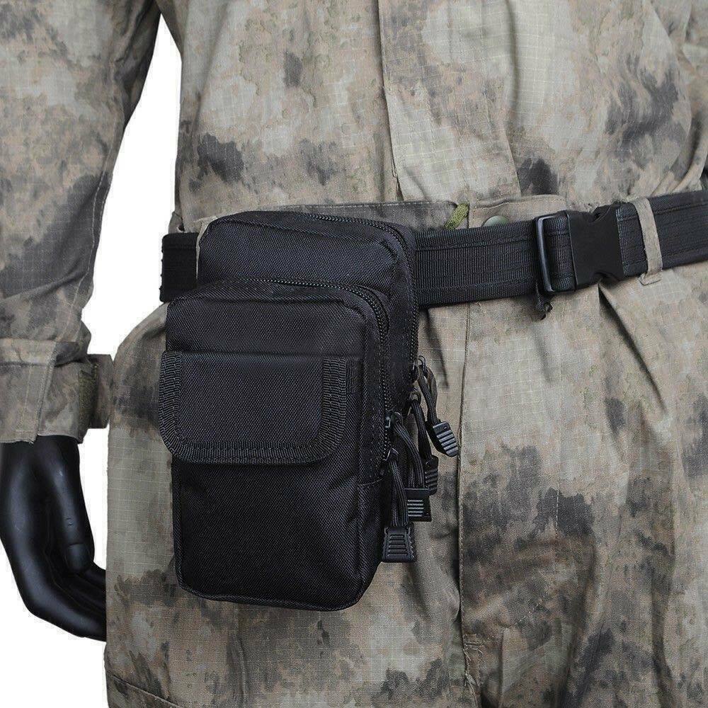 Tactical Molle Pouch Belt Waist Pack Bag Military Waist Fanny Pack Outdoor USA