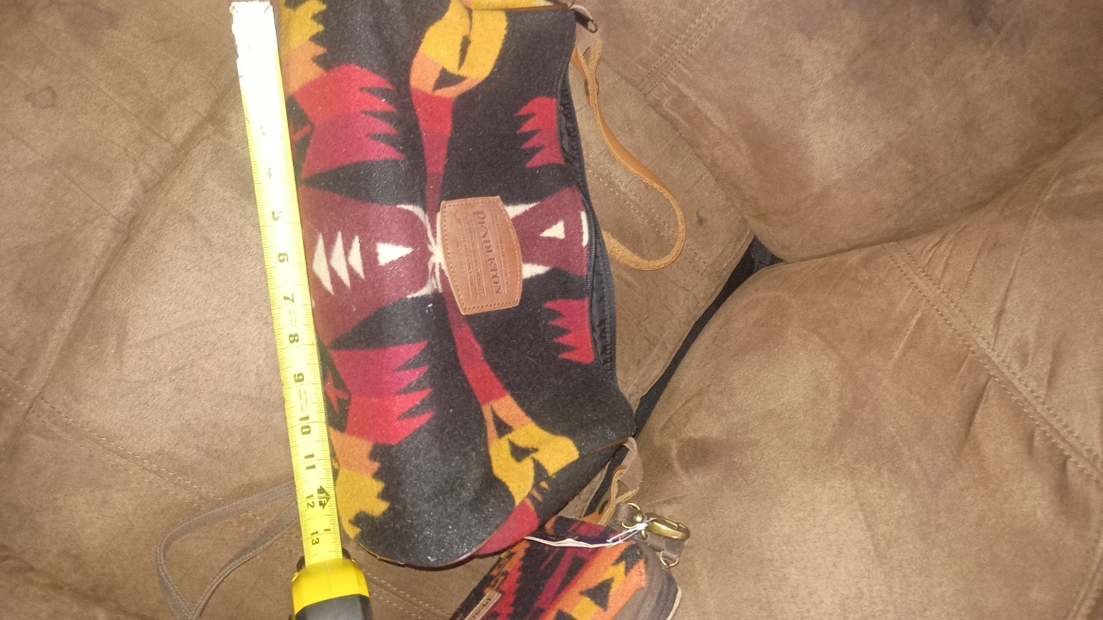 Vintage Pendleton Travel Pouch Cosmetic Toiletry Bag Zip Up Southwestern Wool