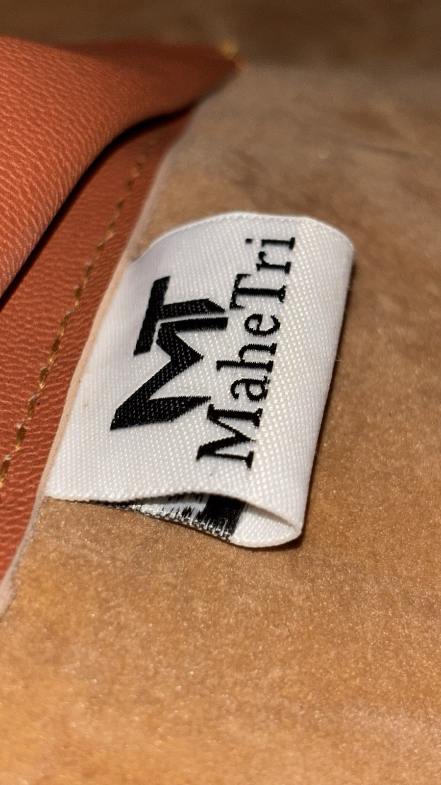 MaheTri Genuine Leather Briefcase Messenger Bag 16” Brown NEW Buffalo Leather