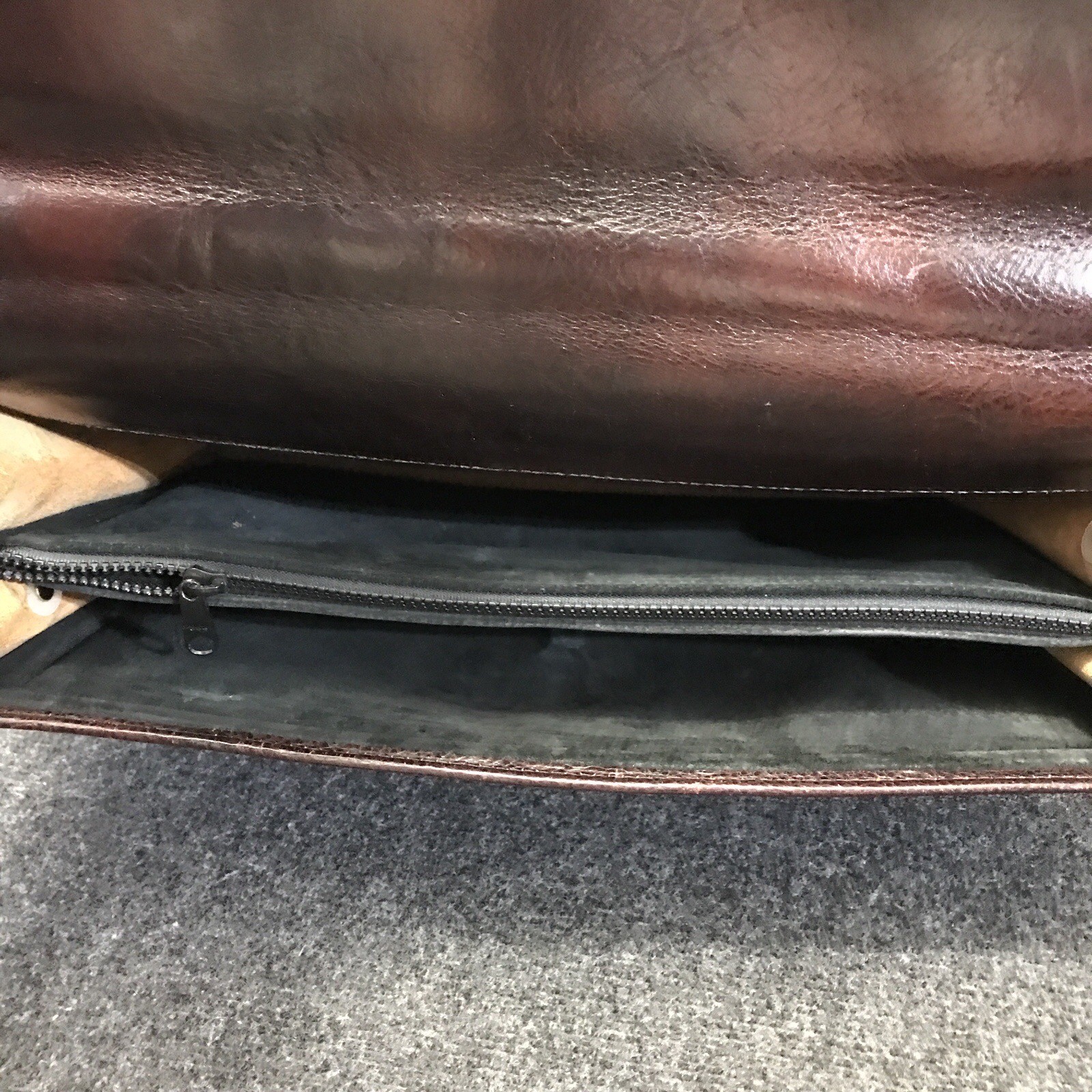 Jack Georges Elements Collection 4402 Burgundy Leather Double Gusset Briefcase