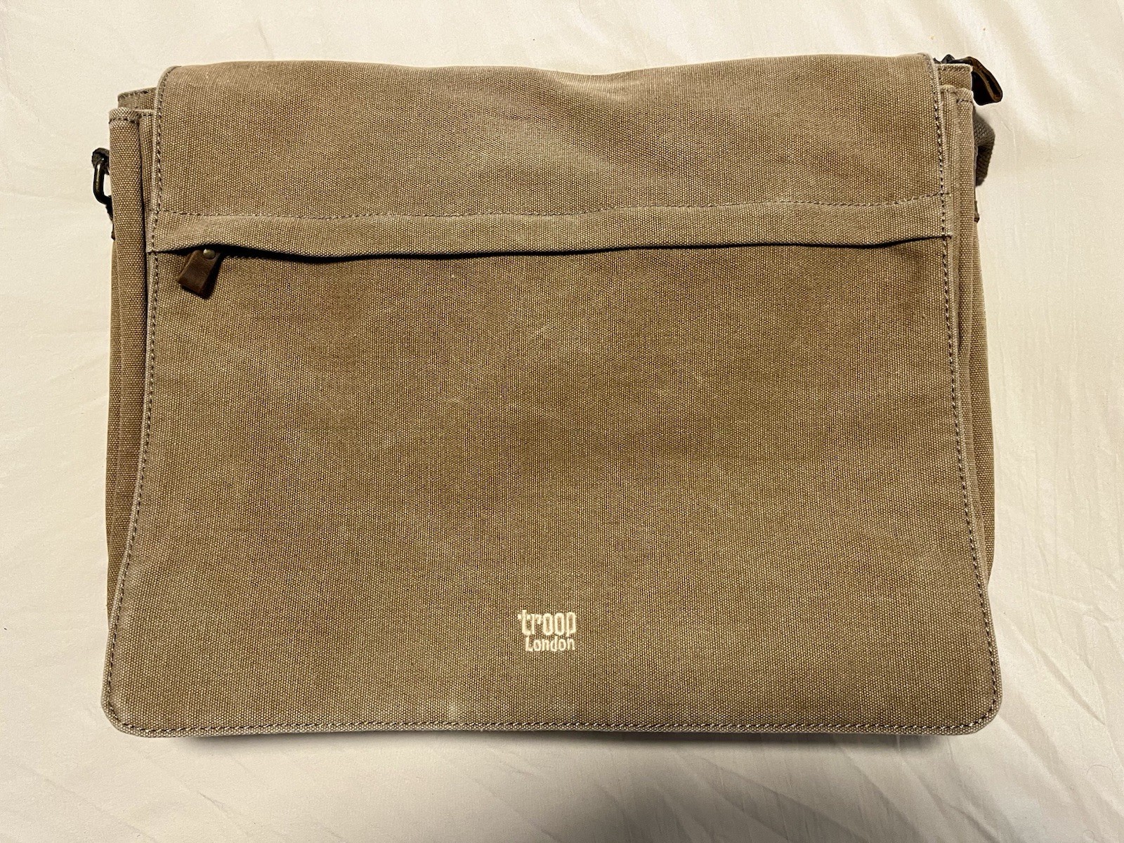 Troop London Canvas Laptop Large Messenger Bag 18 Inch