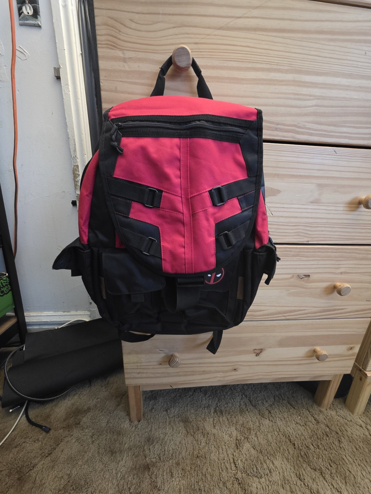 Marvel Comics Deadpool Cosplay Backpack Traveling Bag Laptop Bag Knapsack Gift