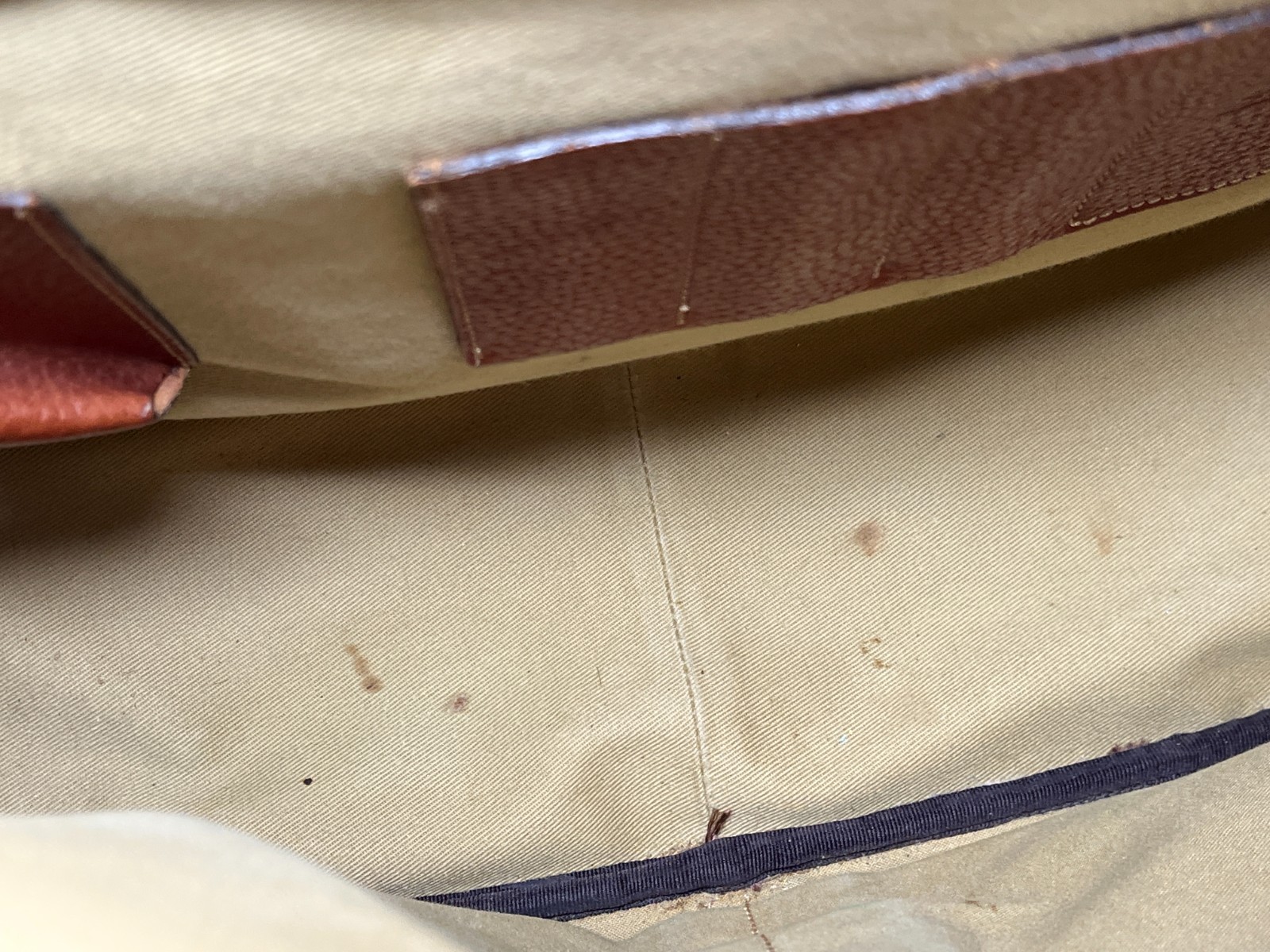 Vtg LEVENGER Leather Messenger Briefcase Laptop Bag Made In England British Tan