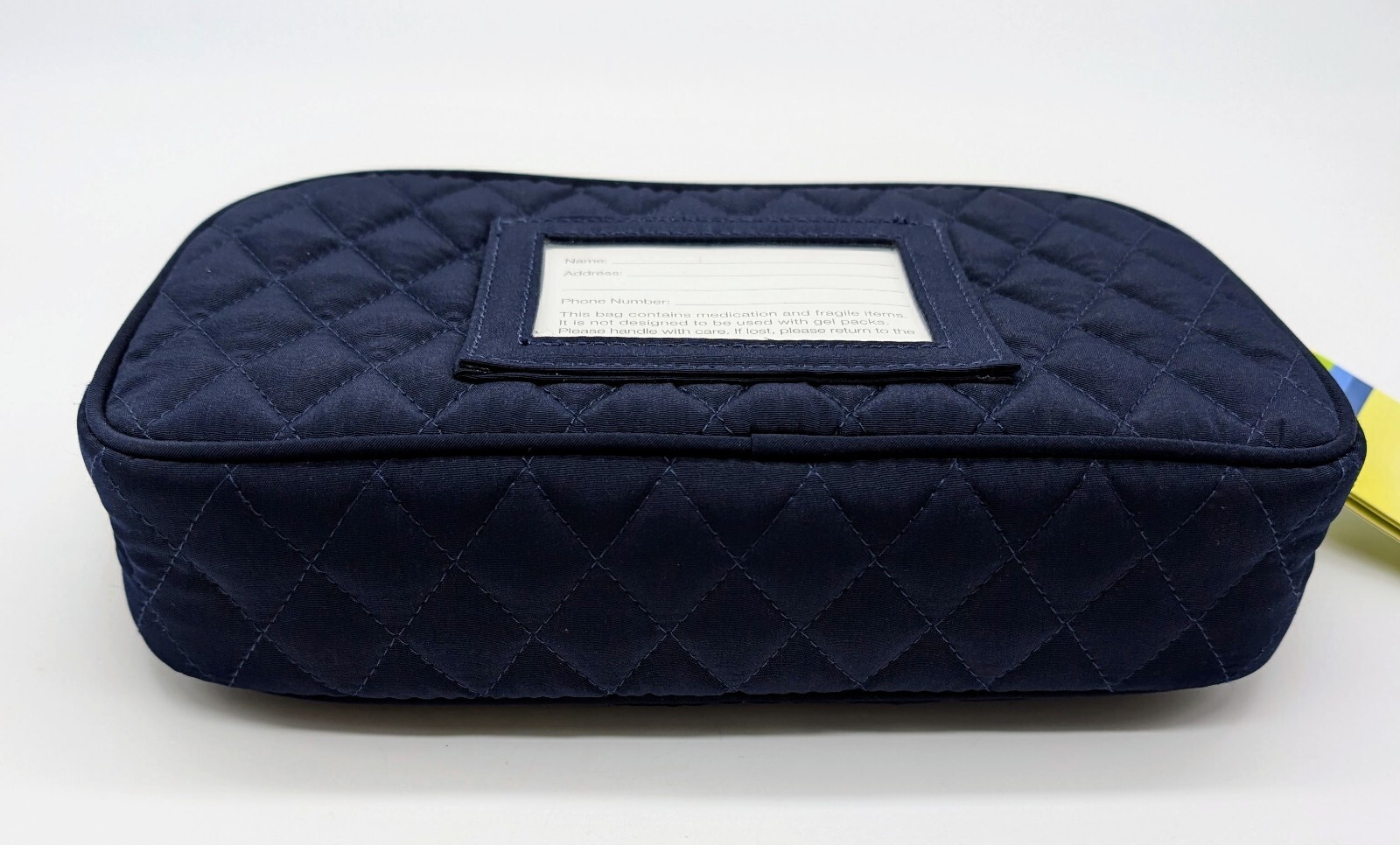 Vera Bradley Eli Lilly Insulated Medication Cosmetic Bag Travel Navy Blue
