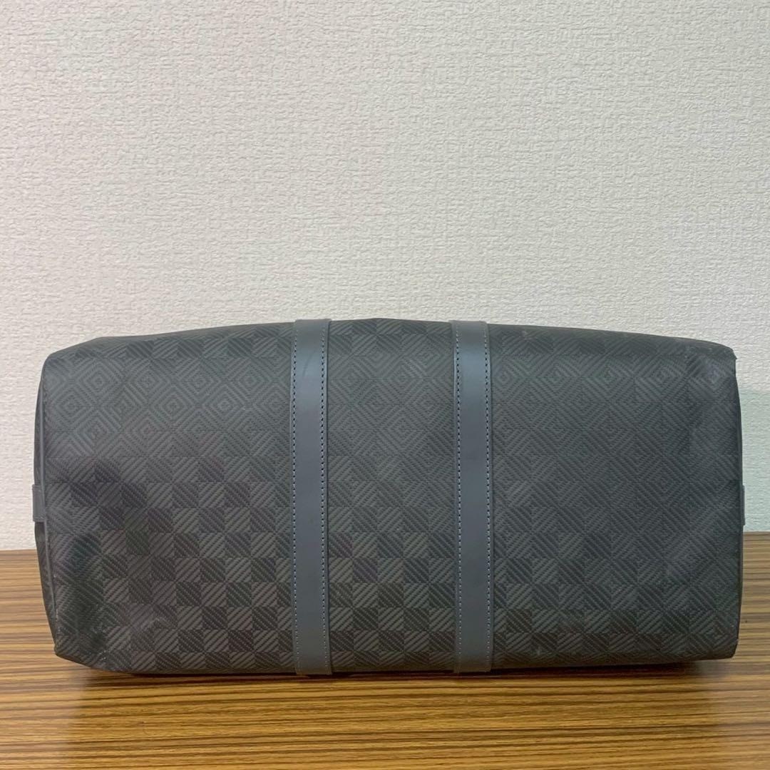 LOUIS VUITTON N41418 Damier Graphite Keepall Bandouliere 45 Bag Used