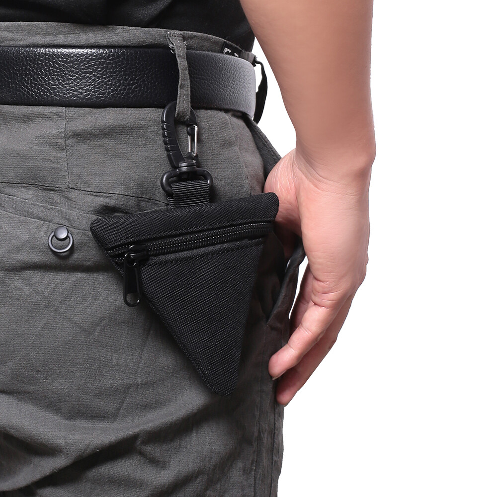Mini Tactical Coin Key Wallet Military EDC Pack Small Outdoor Triangle Waist Bag
