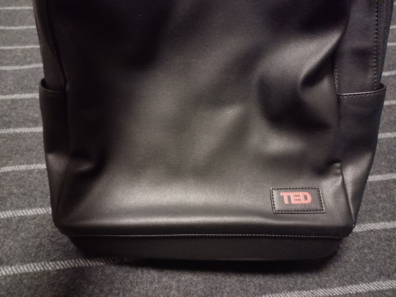 MOLESKINE black leather backpack “TED” talk RARE and not sold to the public NWT
