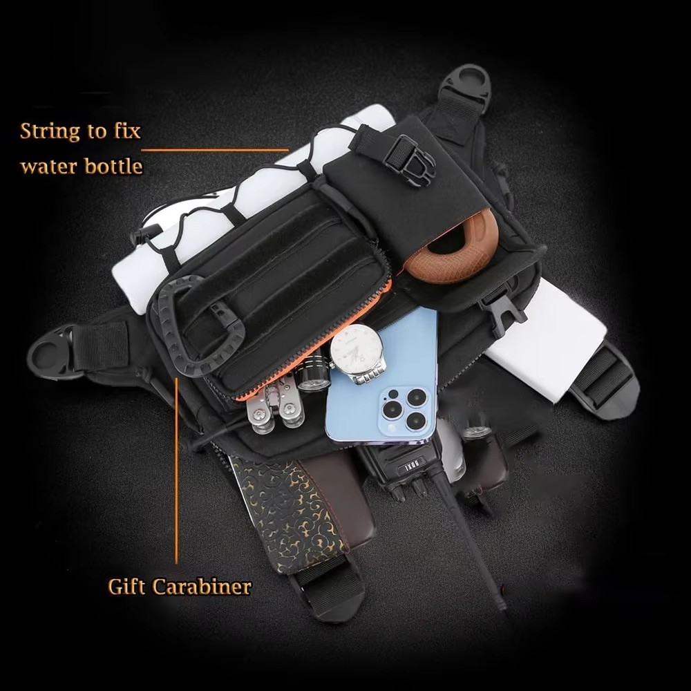 Tactical Chest Pack Men EDC Waterproof Anti-Theft Vest Outdoor Cycling Running