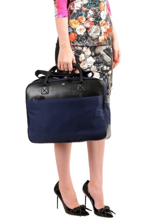 Cavalli Class Men’s “Hunter” Navy Blue Briefcase Bag 🍀