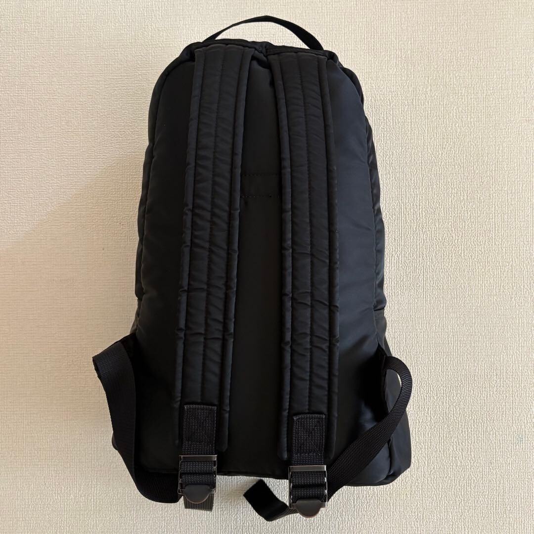 Porter Tanker Backpack Black Nylon Orange Lining Japan Mens Bag 43cm 232