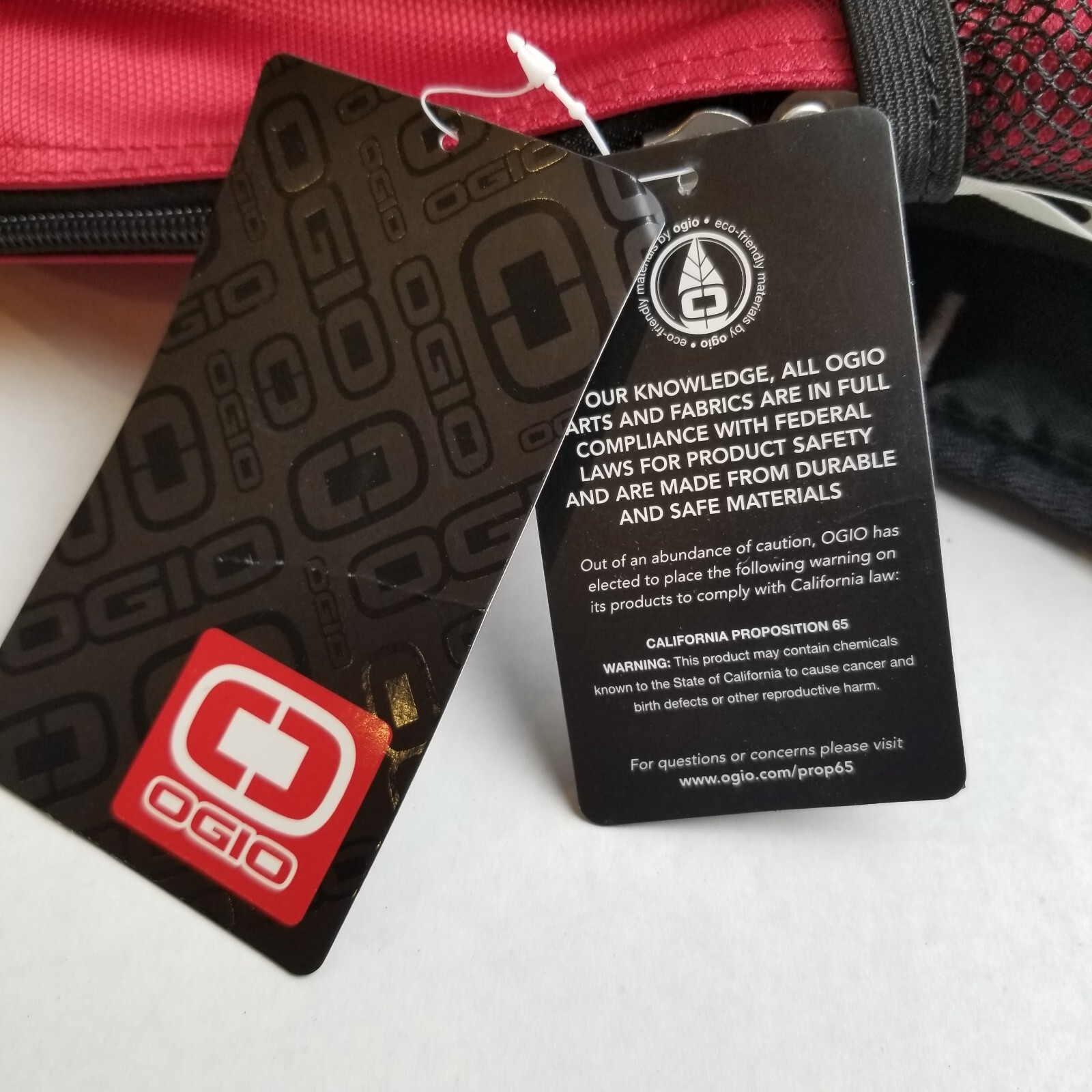 OGIO Backpack Leinenkugels Red Black Audio Pocket Tech Travel College School NEW