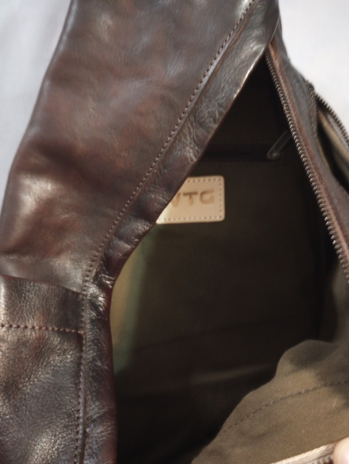 IVTG Genuine Leather Sling Bag Backpack Crossbody Chest Unisex