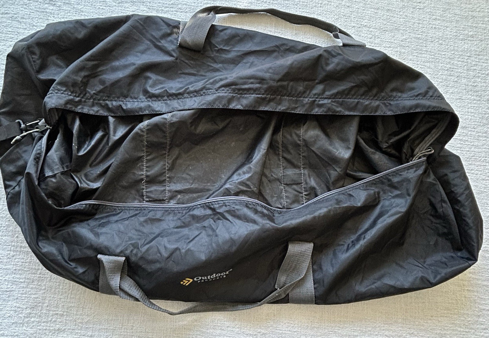 Outdoor Products Delux Black Duffle Bag 2XL 42″H x 18″W x 18″L Shoulder Strap