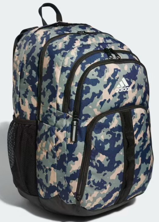 ADIDAS PRIME 6 BACKPACK 20″ XLARGE BAG BLACK CAMO LAPTOP 15″ LIFETIME NEW $70