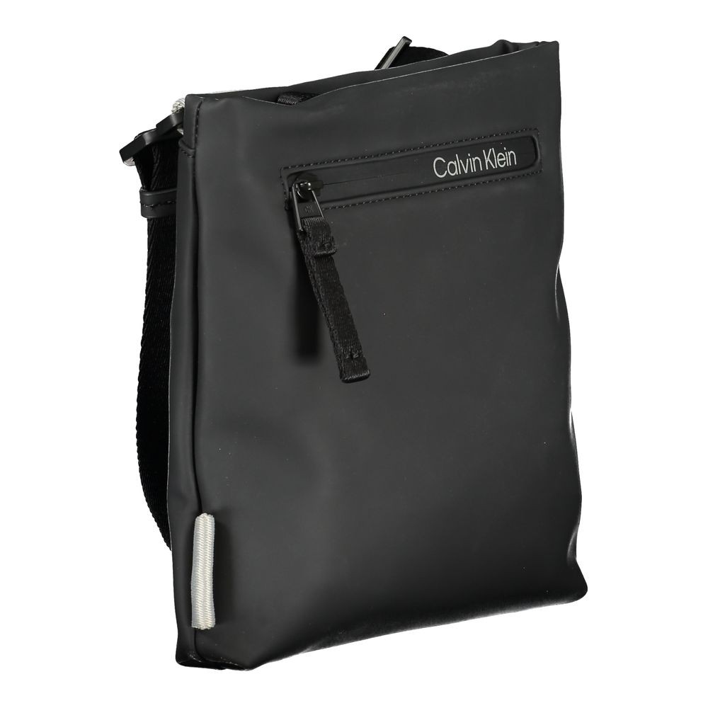 Calvin Klein Black Polyester Men’s Shoulder Bag 100% Authentic – CA-25964