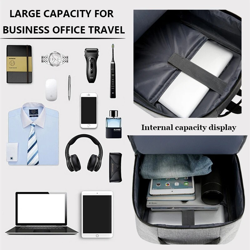 Business Backpack Waterproof, Men USB 15.6 Inch Laptop, school Backpack .