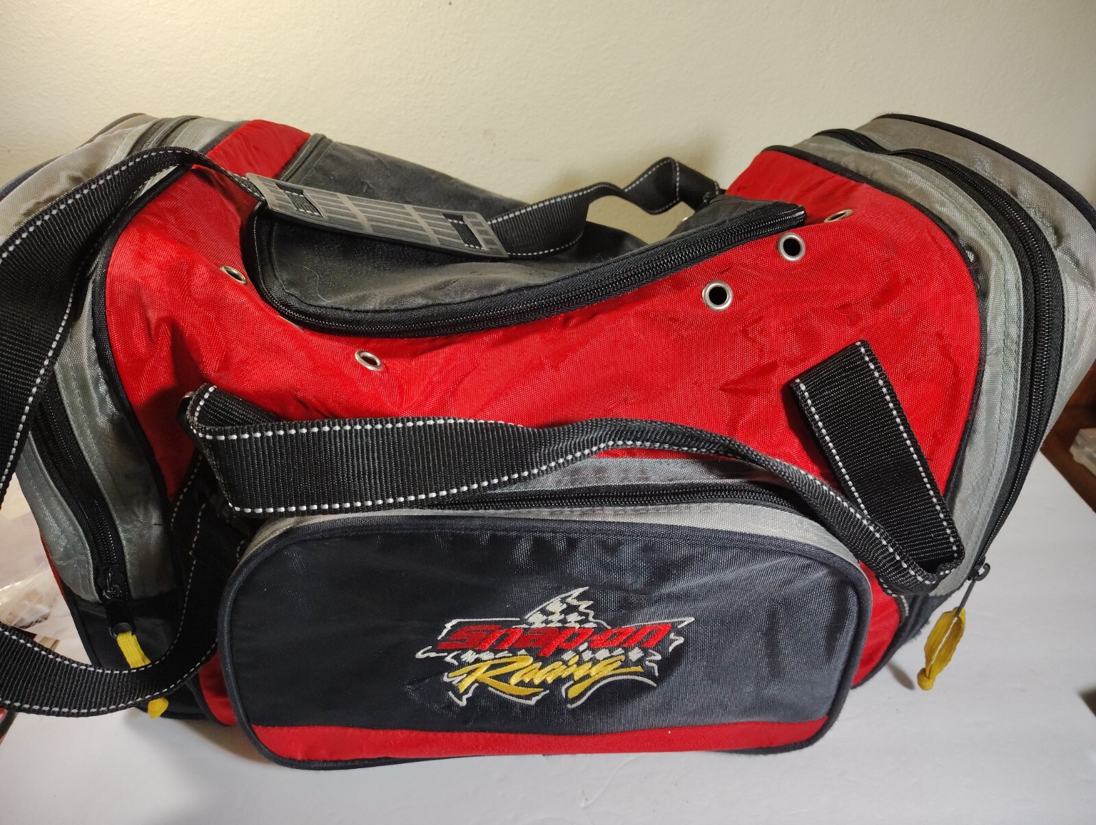 Vintage Snap-On Racing Colorful Duffle Gym Bag