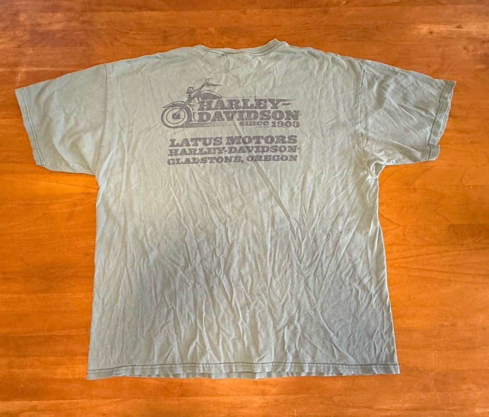 Harley Davidson Motorcycle 2009 Latus Oregon Shirt Men’s XL
