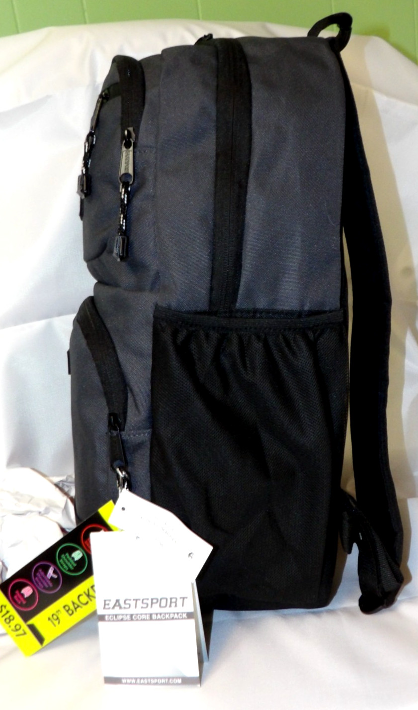 Eastsport• 19″• Eclipse Core Backpack• Dark Grey• New With Tags!•