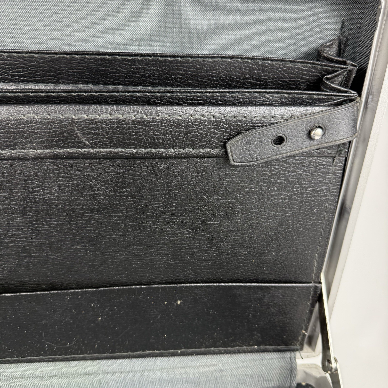 Vintage Samsonite Double Lock Hard Shell Slim Briefcase Black – Army Stickers