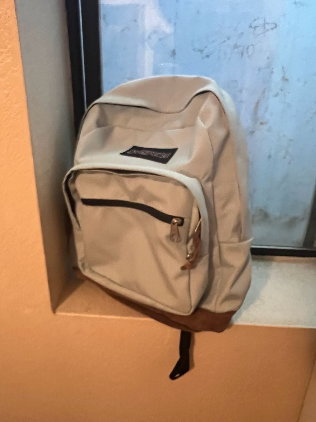 JANSPORT “RIGHT PACK” COCONUT BACKPACK SUEDE BOOK LAPTOP BAG~NEW W/O TAGS~NICE!