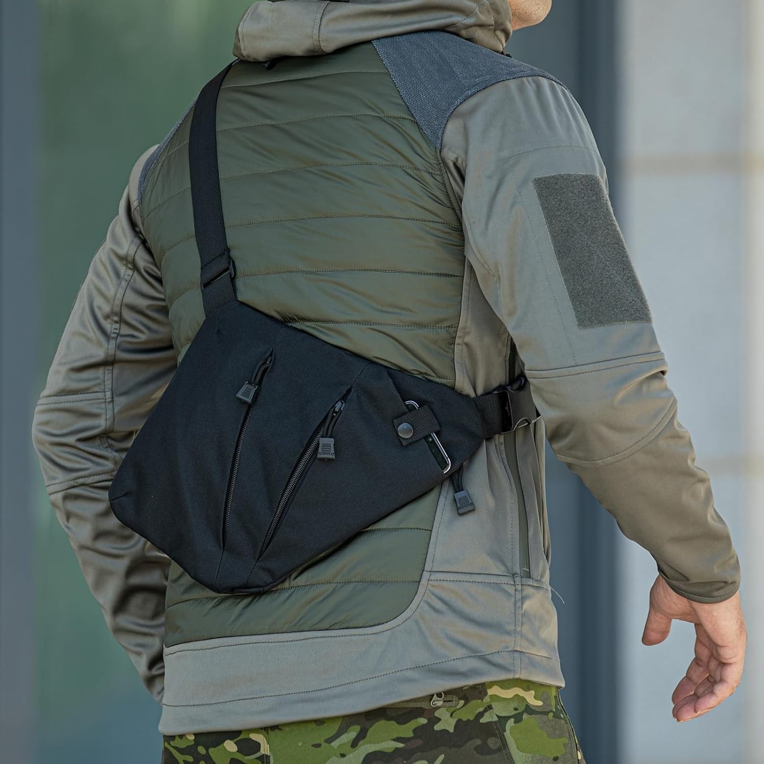 Tactical Concealed Carry Crossbody Sling Bag Travel Anti-Thief CCW EDC Carry Bag