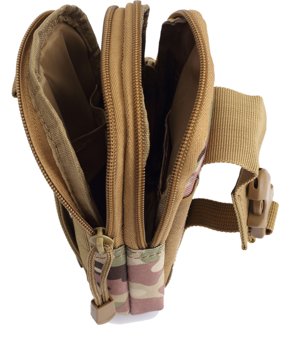 Universal Tactical Molle Cell Phone Holster Pouch Waist Pack Belt Bag Camo Case