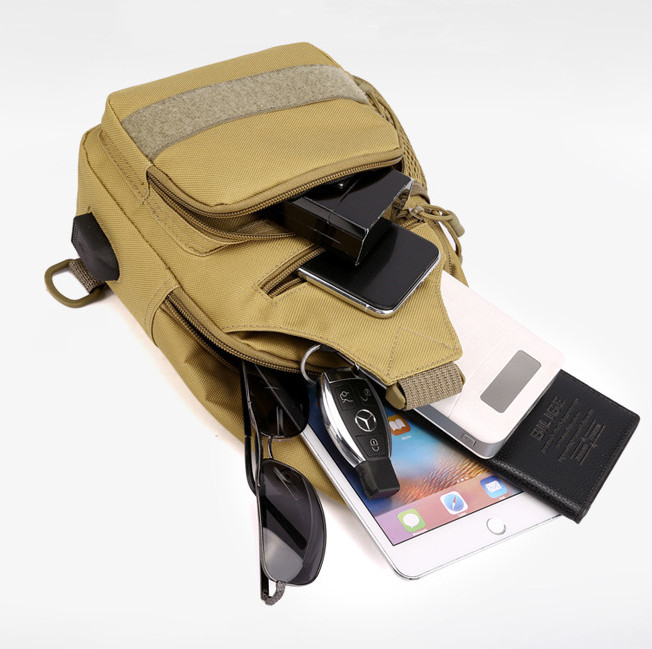 Mens Backpack Tactical Sling Shoulder Bag Molle Travel Chest Pack Outdoor Hiking
